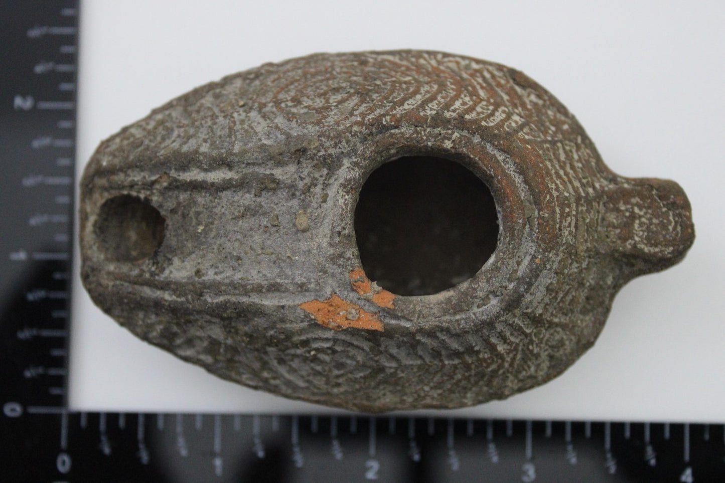 Time of the Christians Oil Lamp Ancient Holy Land Artifact 313-636 AD COA 139