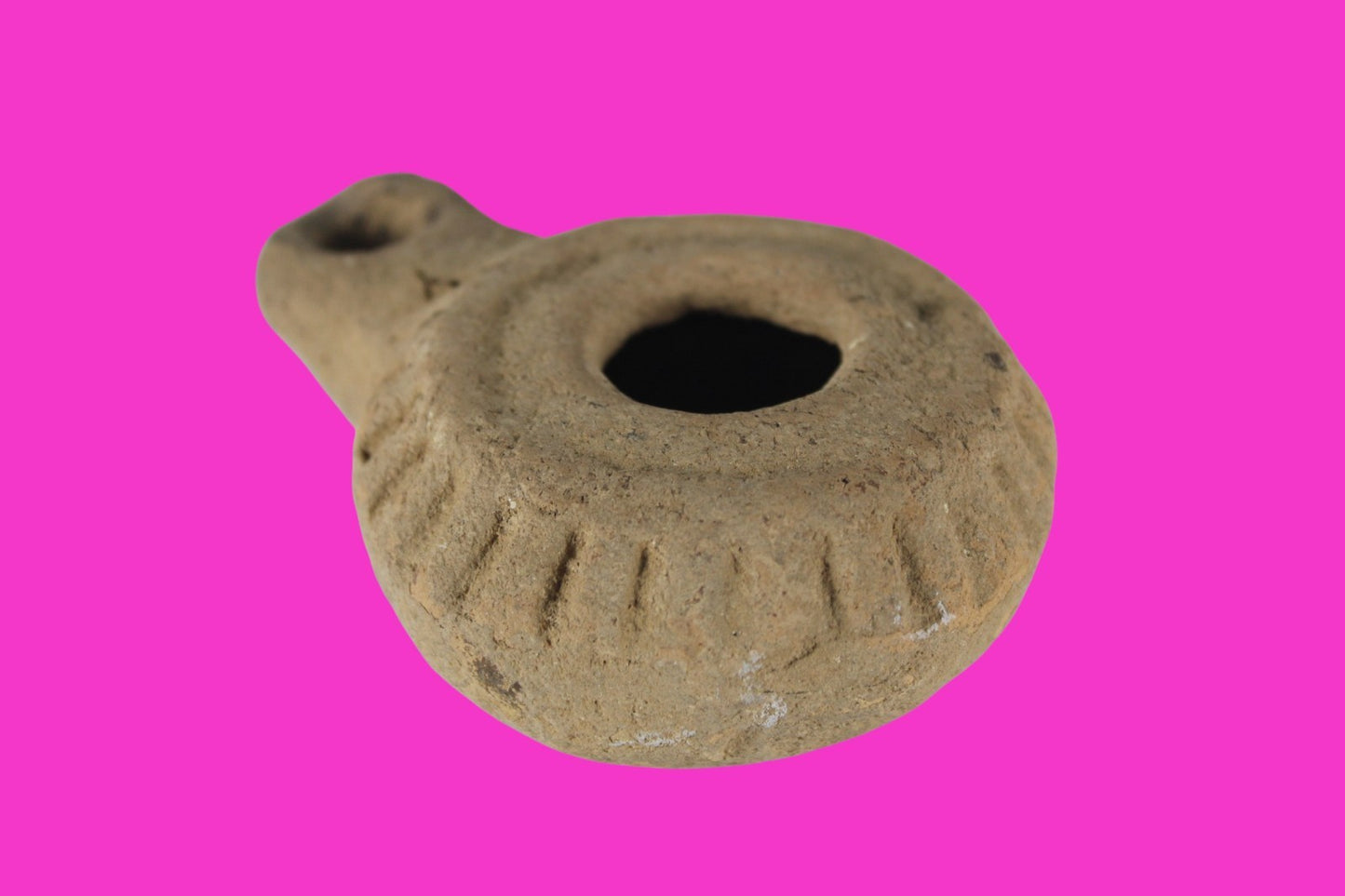 Holy Land Oil Lamp Ancient Artifact Time of Jesus & Apostles 63BC-323AD COA 158