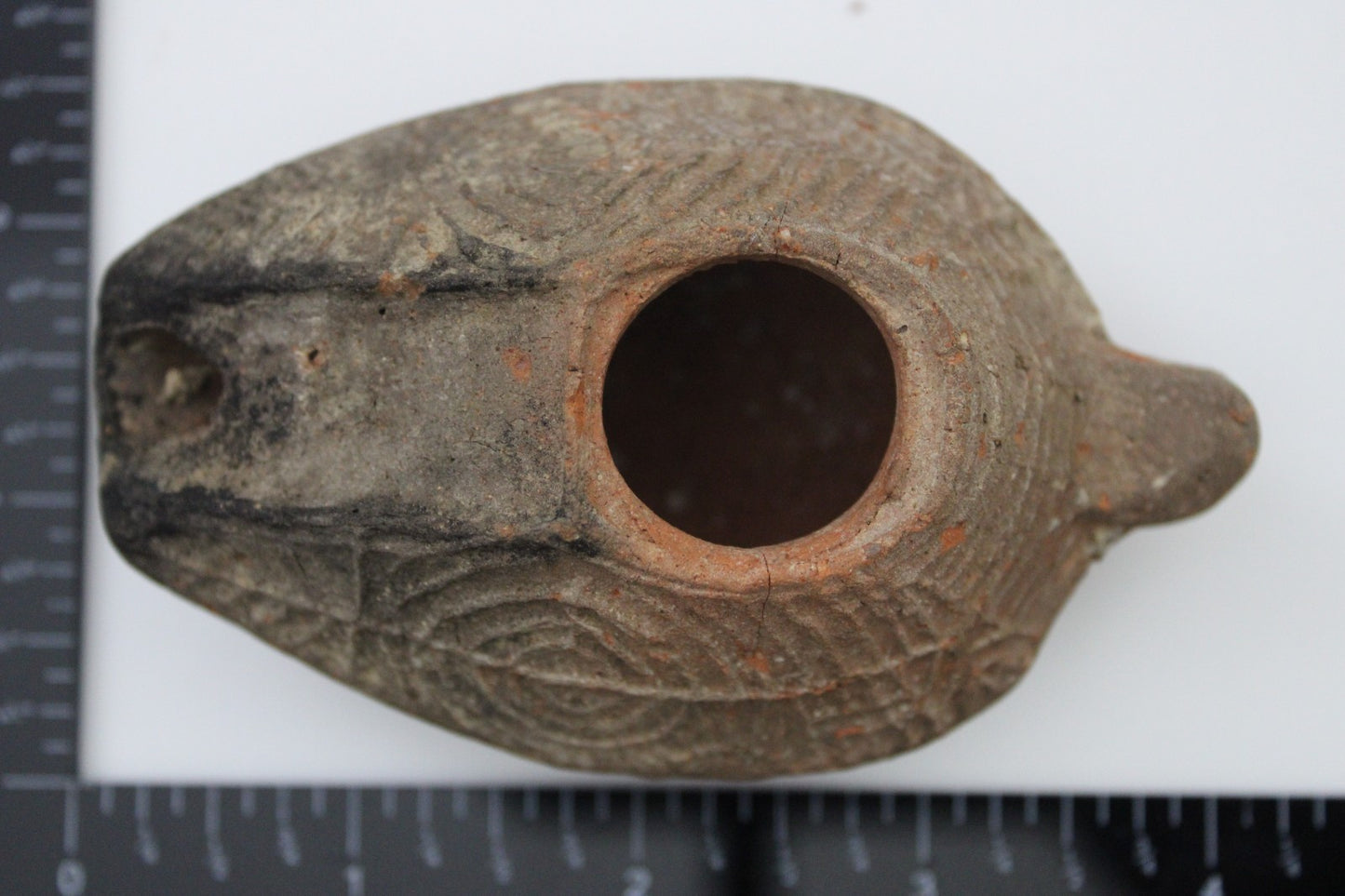 Time of the Christians Oil Lamp Ancient Holy Land Artifact 313-636 AD COA 33
