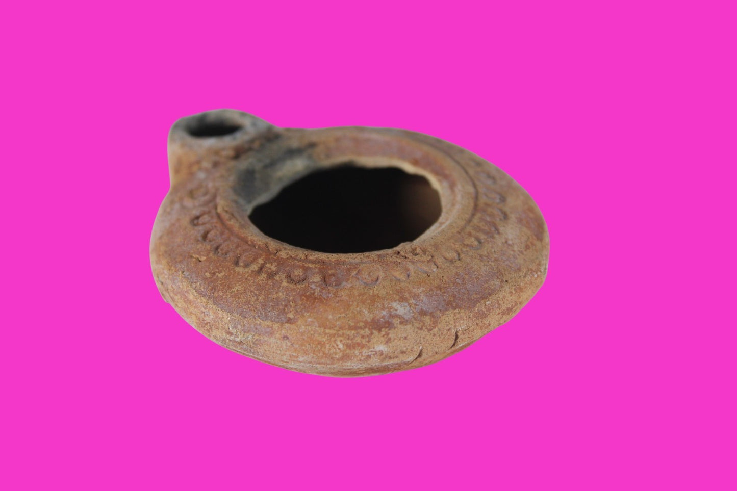 Holy Land Oil Lamp Ancient Artifact Time of Jesus & Apostles 63BC-323AD COA 166