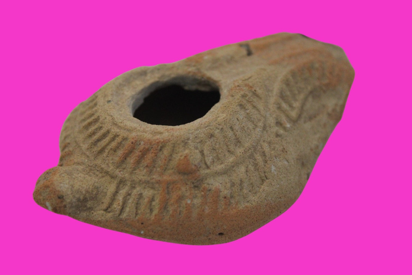 Ancient Holy Land Oil Lamp Artifact From Jesus Christ Home Land 100-500AD COA 66