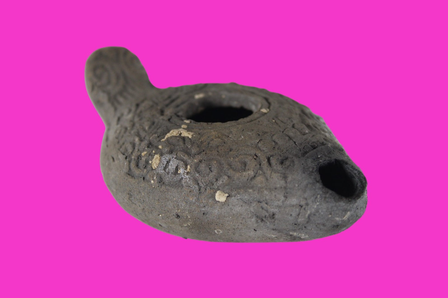 Holy Land Oil Lamp Ancient Artifact Time of the Christians 313-636 AD COA 176