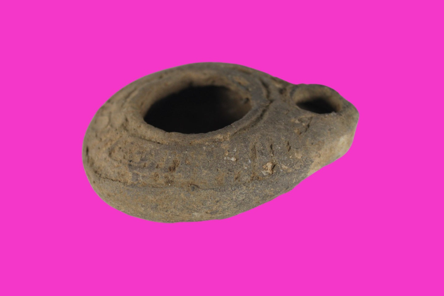 Holy Land Oil Lamp Ancient Artifact Time of Jesus & Apostles 63BC-323AD COA 147