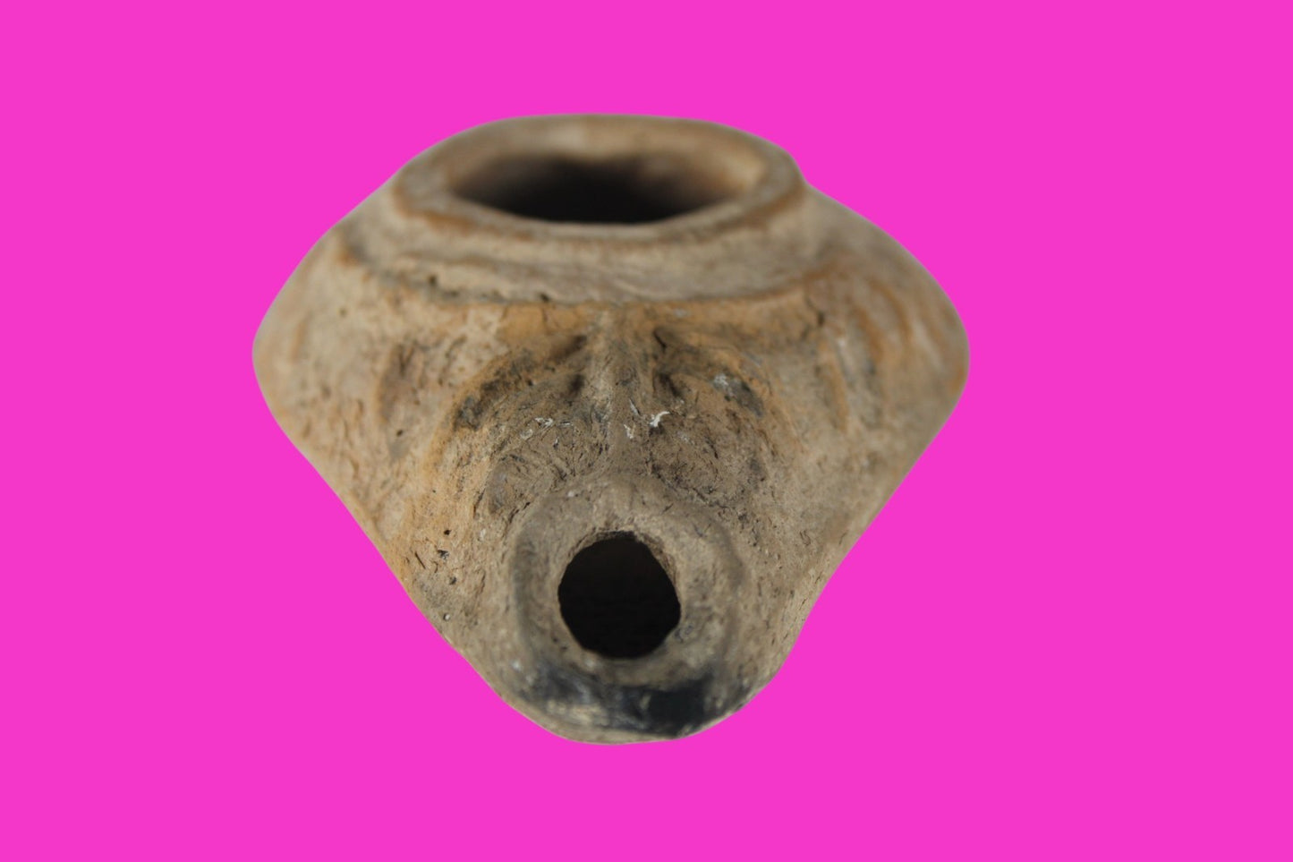 Holy Land Oil Lamp Ancient Artifact Time of the Christians 313-636 AD COA 186