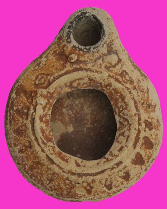 Holy Land Oil Lamp Ancient Artifact Time of Jesus & Apostles 63BC-323AD COA 151
