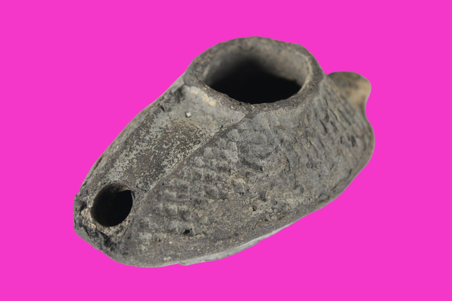 Holy Land Oil Lamp Ancient Artifact Time of the Christians 313-636 AD COA 198