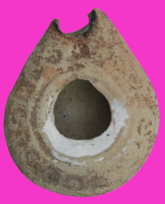 Holy Land Oil Lamp Ancient Artifact Time of Jesus & Apostles 63BC-323AD COA 143