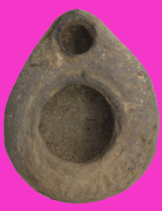 Holy Land Oil Lamp Ancient Artifact Time of Jesus & Apostles 63BC-323AD COA 147