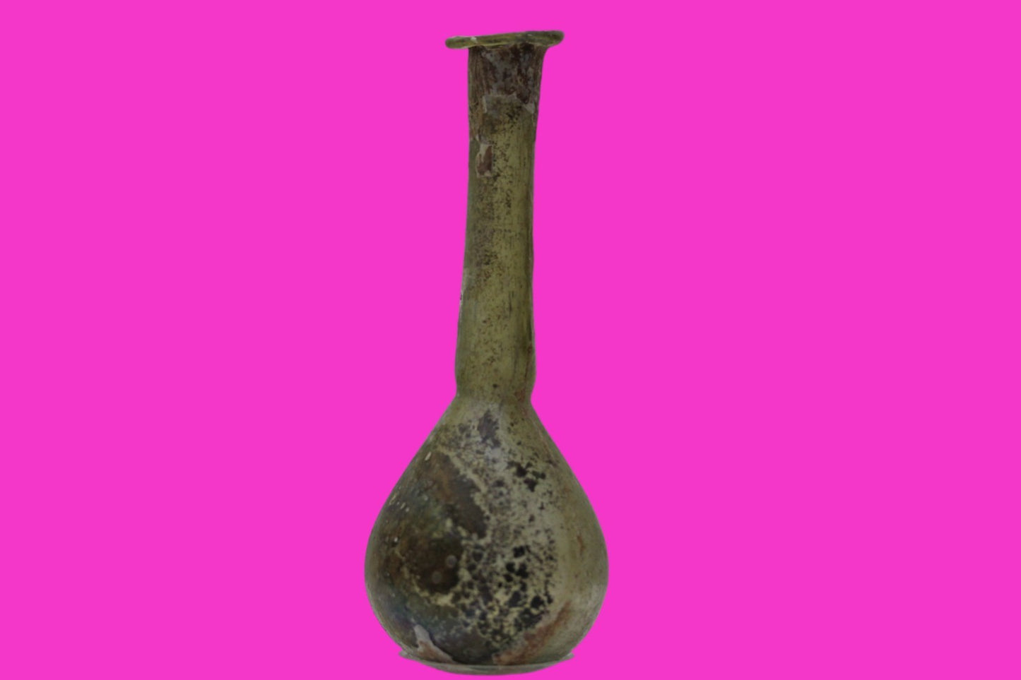 Ancient Holy Land Glass Bottle Authentic Artifact 100-300 AD Roman Era COA J20