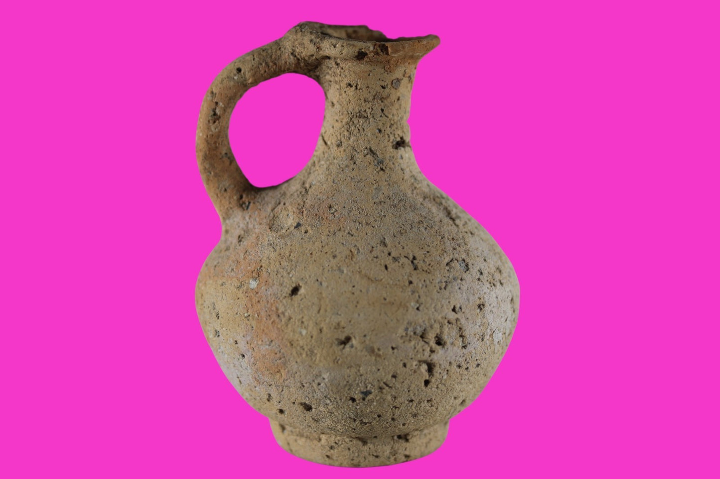 Time of The Christians Holy Land Artifact Ancient Jug Israel 313-636 AD COA 101
