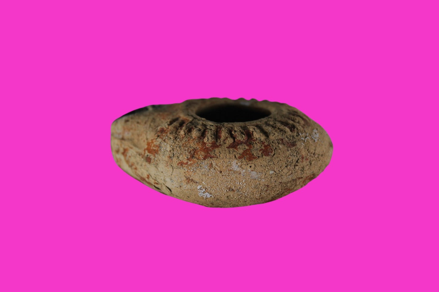 Ancient Holy Land Oil Lamp Artifact Jesus Christ Homeland 100BC-400AD COA 24