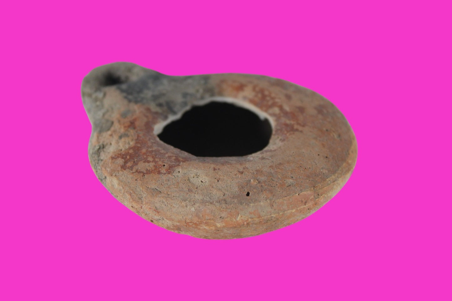 Holy Land Oil Lamp Ancient Artifact Time of Jesus & Apostles 63BC-323AD COA 141