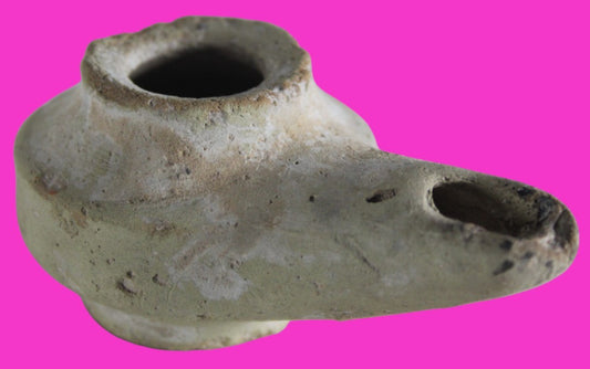 Holy Land Oil Lamp Ancient Artifact Alexander the Great Era 332-63 BC COA 229
