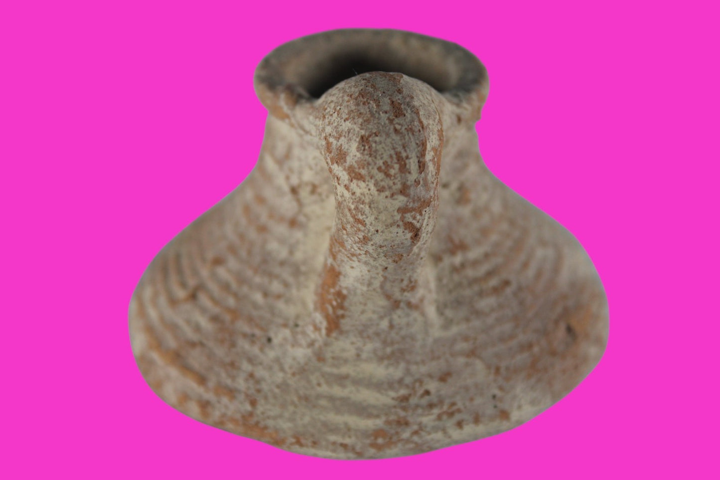 Holy Land Oil Lamp Ancient Artifact Time of the Arab Invasion 660-800 AD COA 236