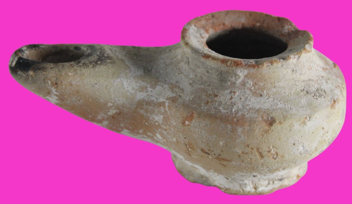Holy Land Oil Lamp Ancient Artifact Alexander the Great Era 332-63 BC COA 232