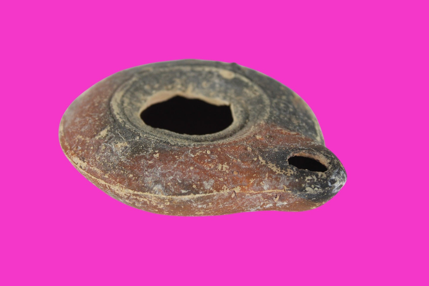 Holy Land Oil Lamp Ancient Artifact Time of Jesus & Apostles 313-636 AD COA 150
