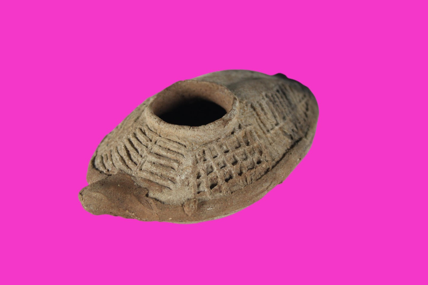 Holy Land Oil Lamp Ancient Artifact Time of the Christians 313-636 AD COA 210