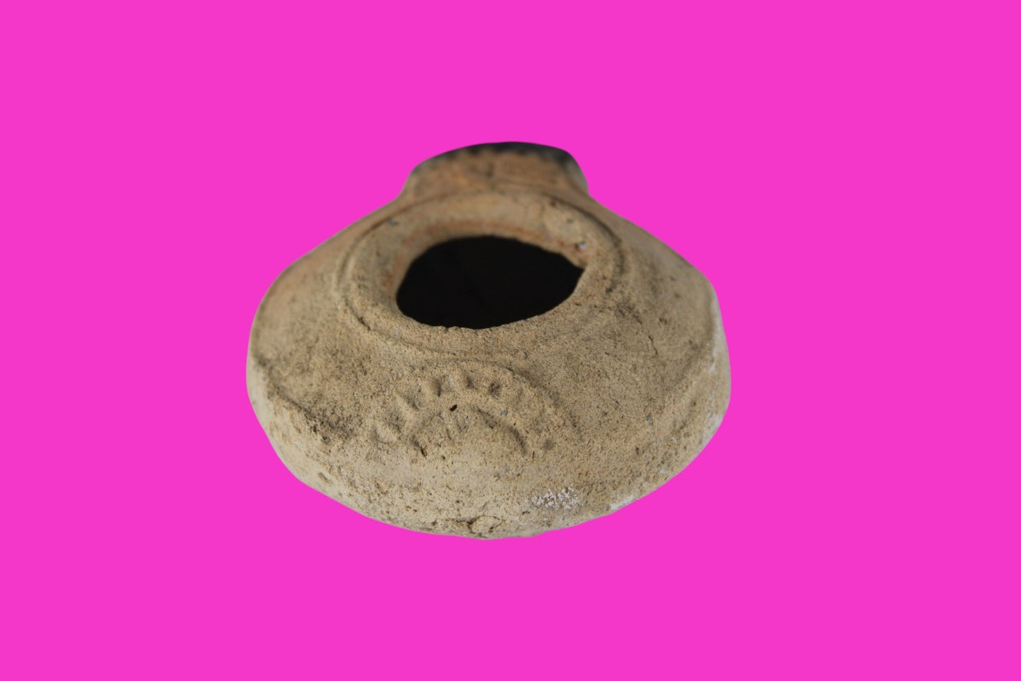 Holy Land Oil Lamp Ancient Artifact Time of Jesus & Apostles 63BC-323AD COA 155