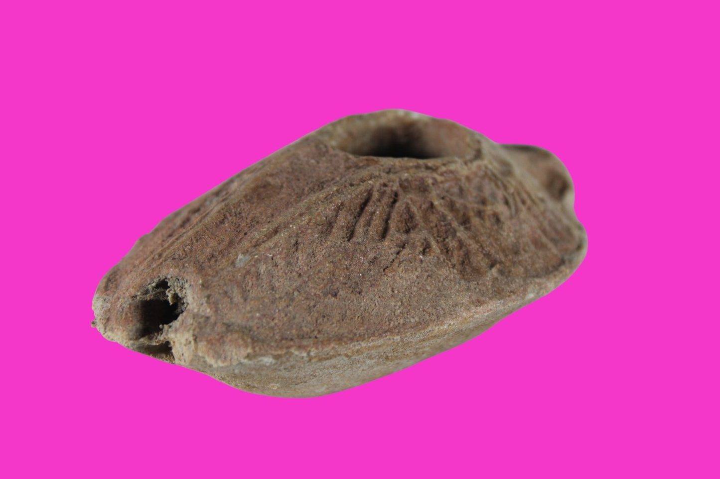 Holy Land Oil Lamp Ancient Artifact Time of the Christians 313-636 AD COA 192