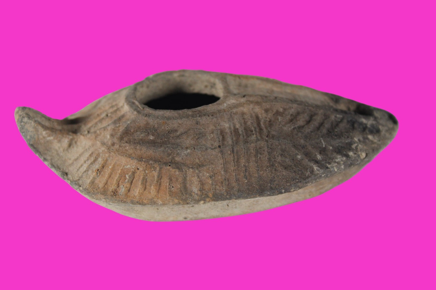 Holy Land Oil Lamp Ancient Artifact Time of the Christians 313-636 AD COA 188