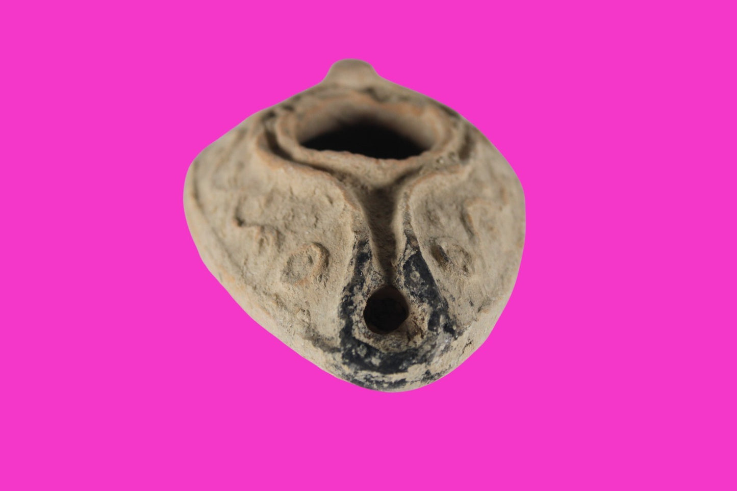 Holy Land Oil Lamp Ancient Artifact Time of the Christians 313-636 AD COA 211