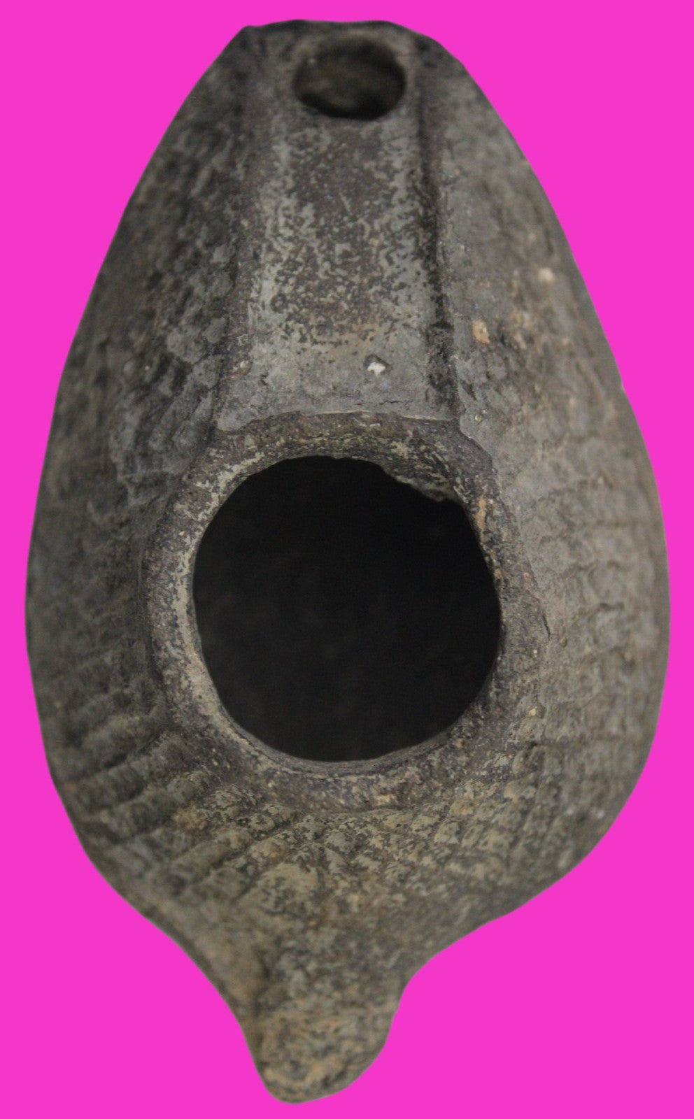 Holy Land Oil Lamp Ancient Artifact Time of the Christians 313-636 AD COA 198