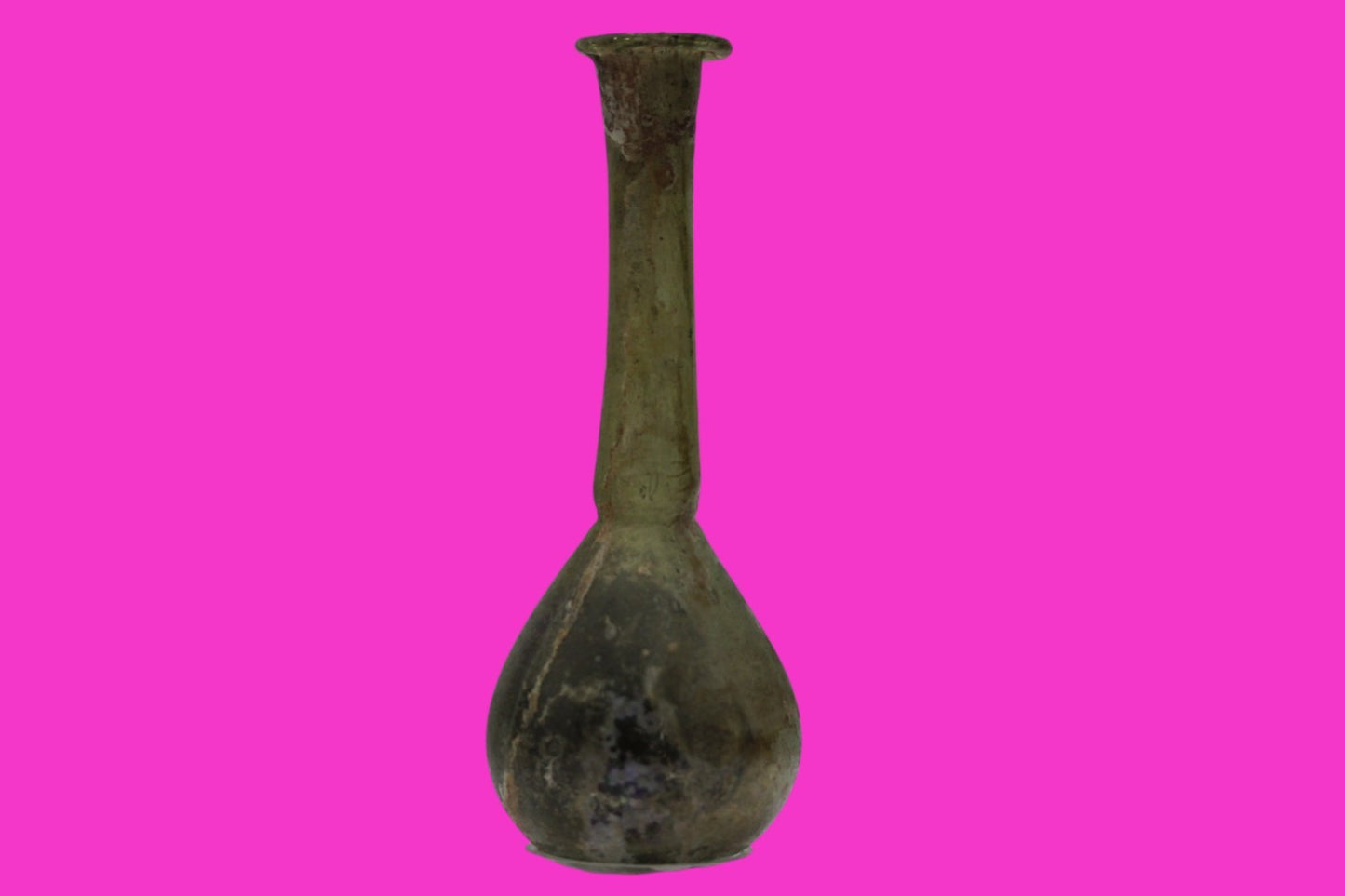 Ancient Holy Land Glass Bottle Authentic Artifact 100-300 AD Roman Era COA J20