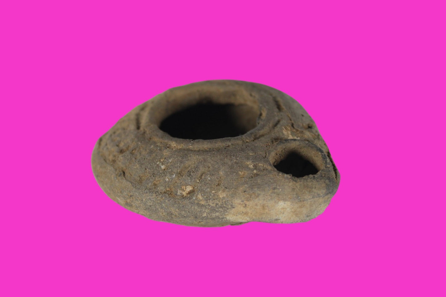 Holy Land Oil Lamp Ancient Artifact Time of Jesus & Apostles 63BC-323AD COA 147