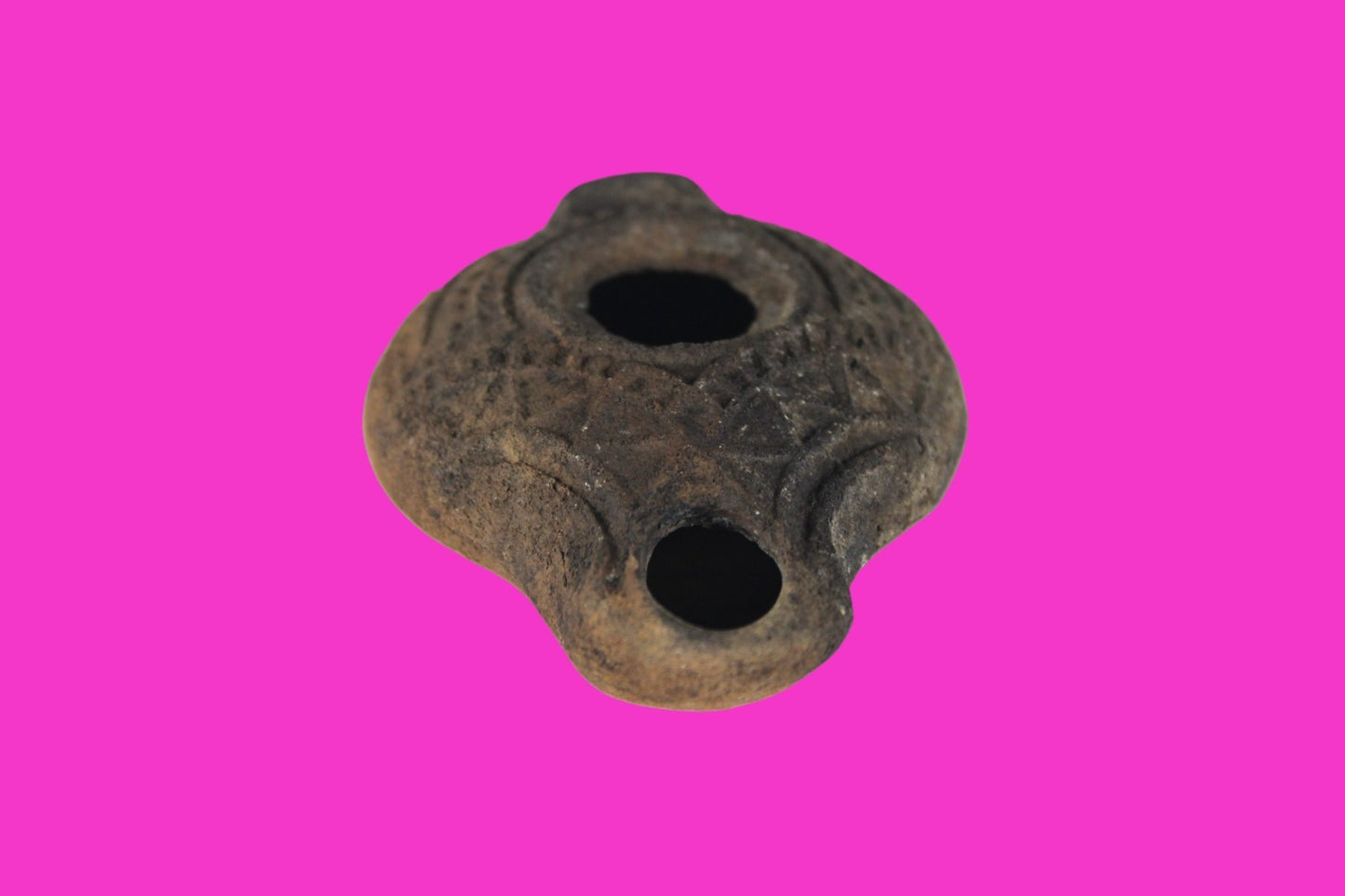 Holy Land Oil Lamp Ancient Artifact Time of Jesus & Apostles 63BC-323AD COA 63