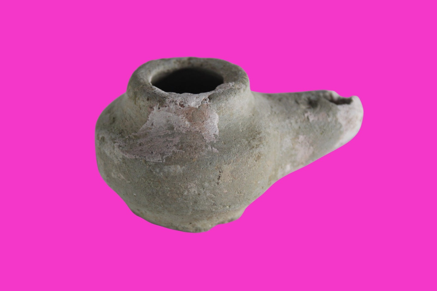 Holy Land Oil Lamp Ancient Artifact Alexander the Great Era 332-63 BC COA 230