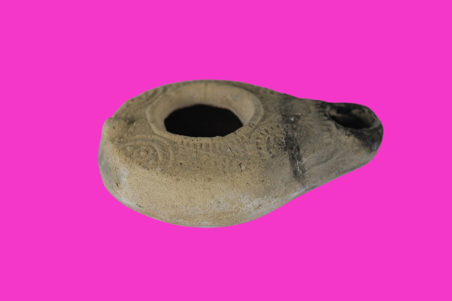 Holy Land Oil Lamp Ancient Artifact Time of Jesus & Apostles 63BC-323AD COA 163