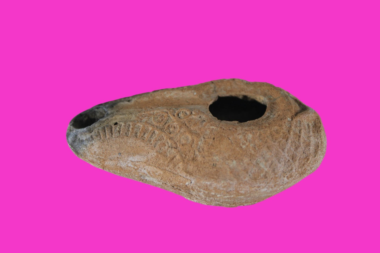 Holy Land Oil Lamp Ancient Artifact Time of Jesus & Apostles 63BC-323AD COA 157