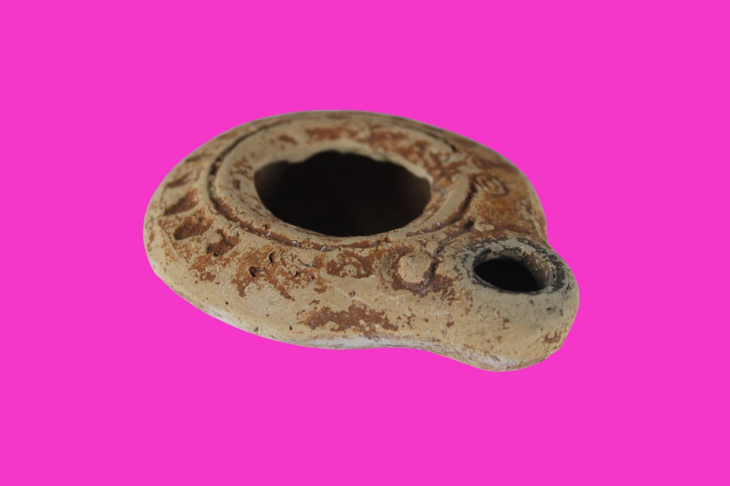 Holy Land Wine Juglet Time Of Joshua Made by Tribe of Dan in Tel Yahud COA Z05