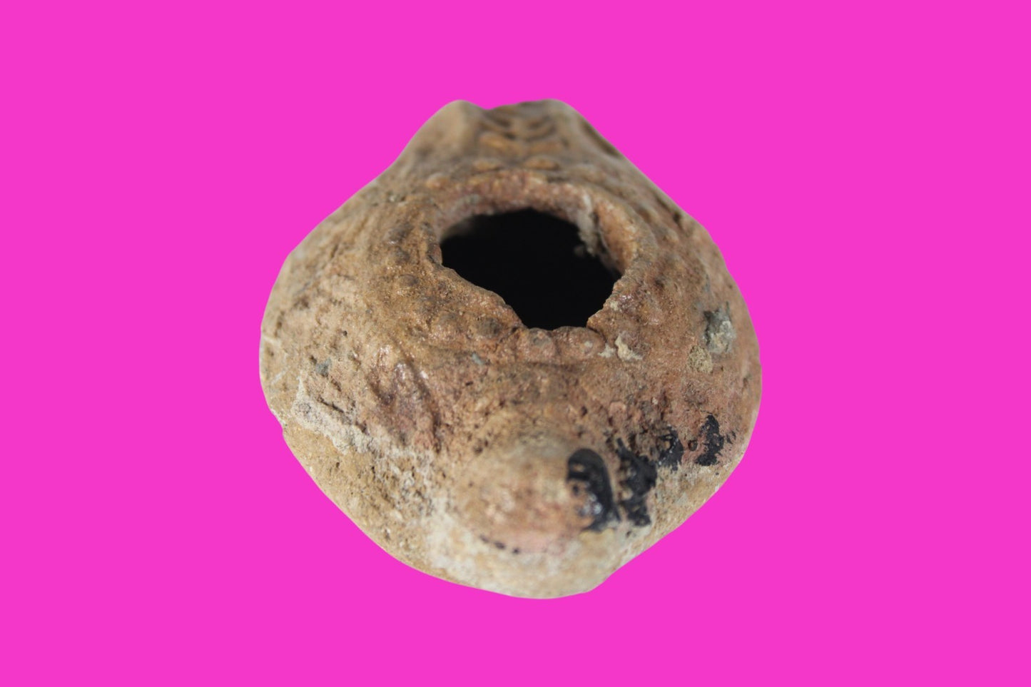 Holy Land Oil Lamp Ancient Artifact Time of the Christians 313-636 AD COA 190