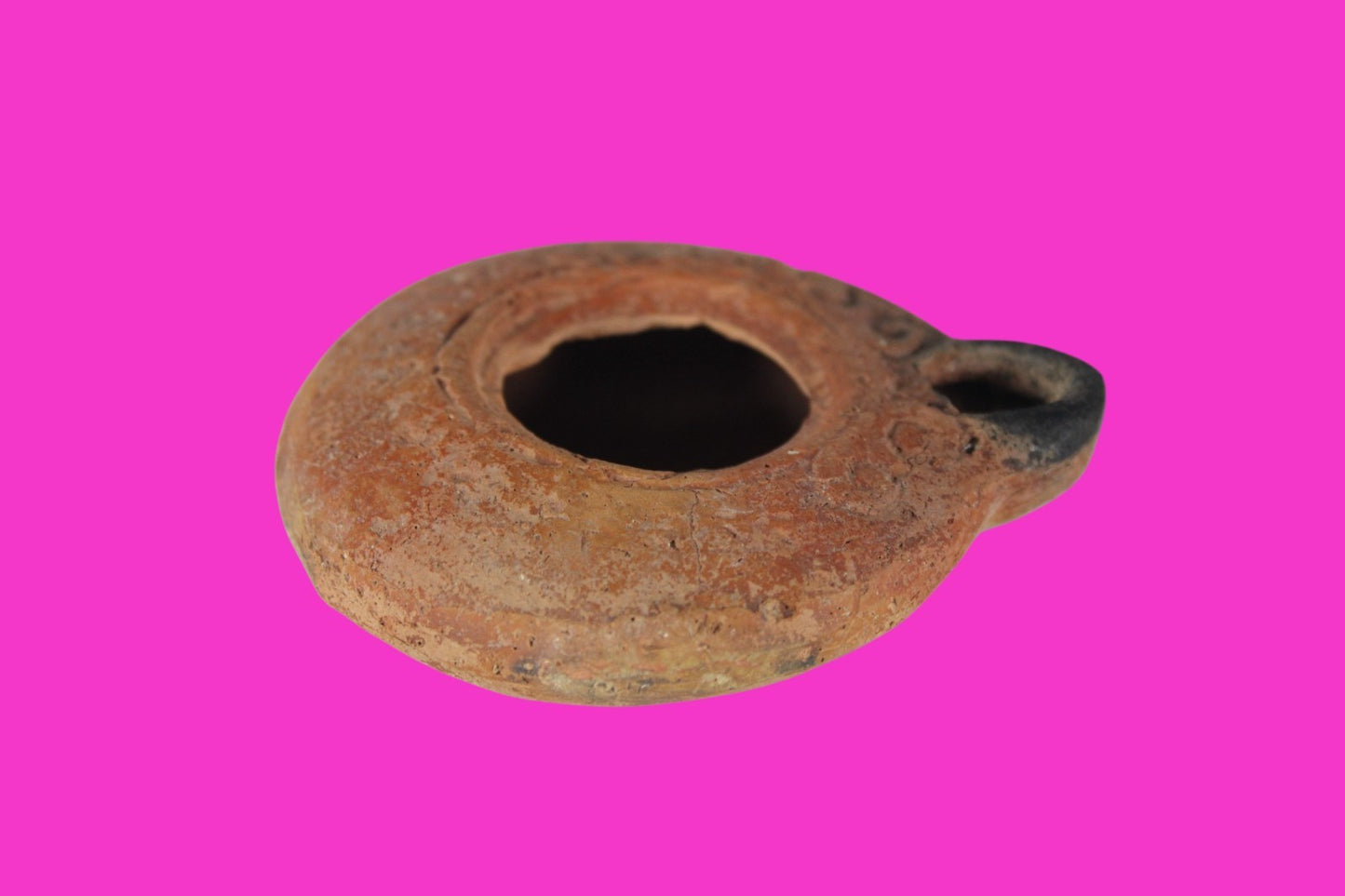 Holy Land Oil Lamp Ancient Artifact Time of Jesus & Apostles 63BC-323AD COA 140