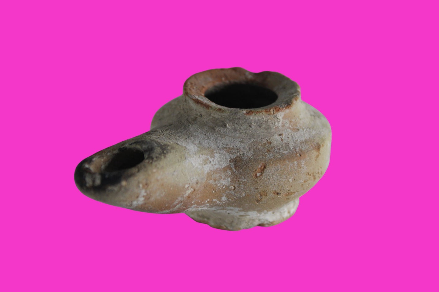 Holy Land Oil Lamp Ancient Artifact Alexander the Great Era 332-63 BC COA 232