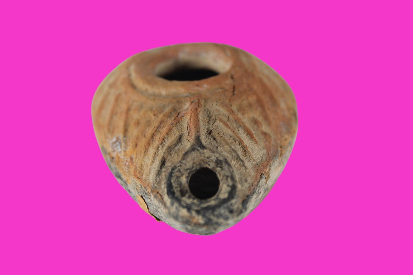 Holy Land Oil Lamp Ancient Artifact Time of the Christians 313-636 AD COA 180