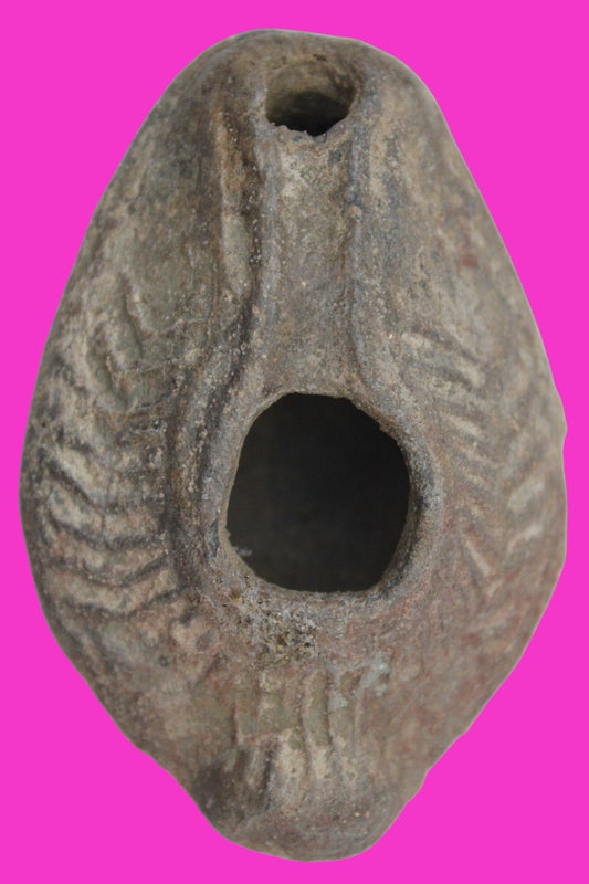 Holy Land Oil Lamp Ancient Artifact Time of the Christians 313-636 AD COA 178