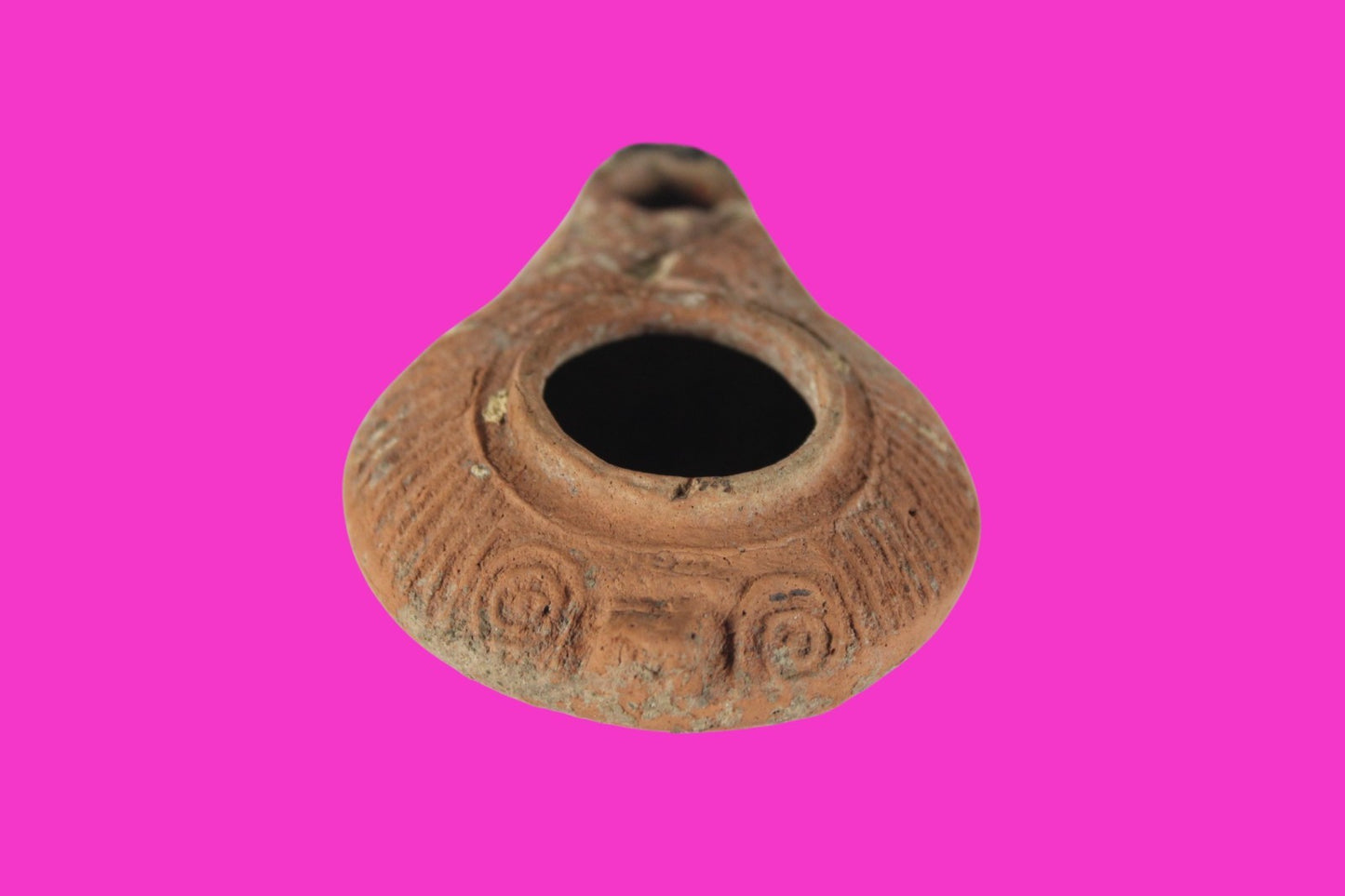 Holy Land Oil Lamp Ancient Artifact Time of the Christians 313-636 AD COA 226