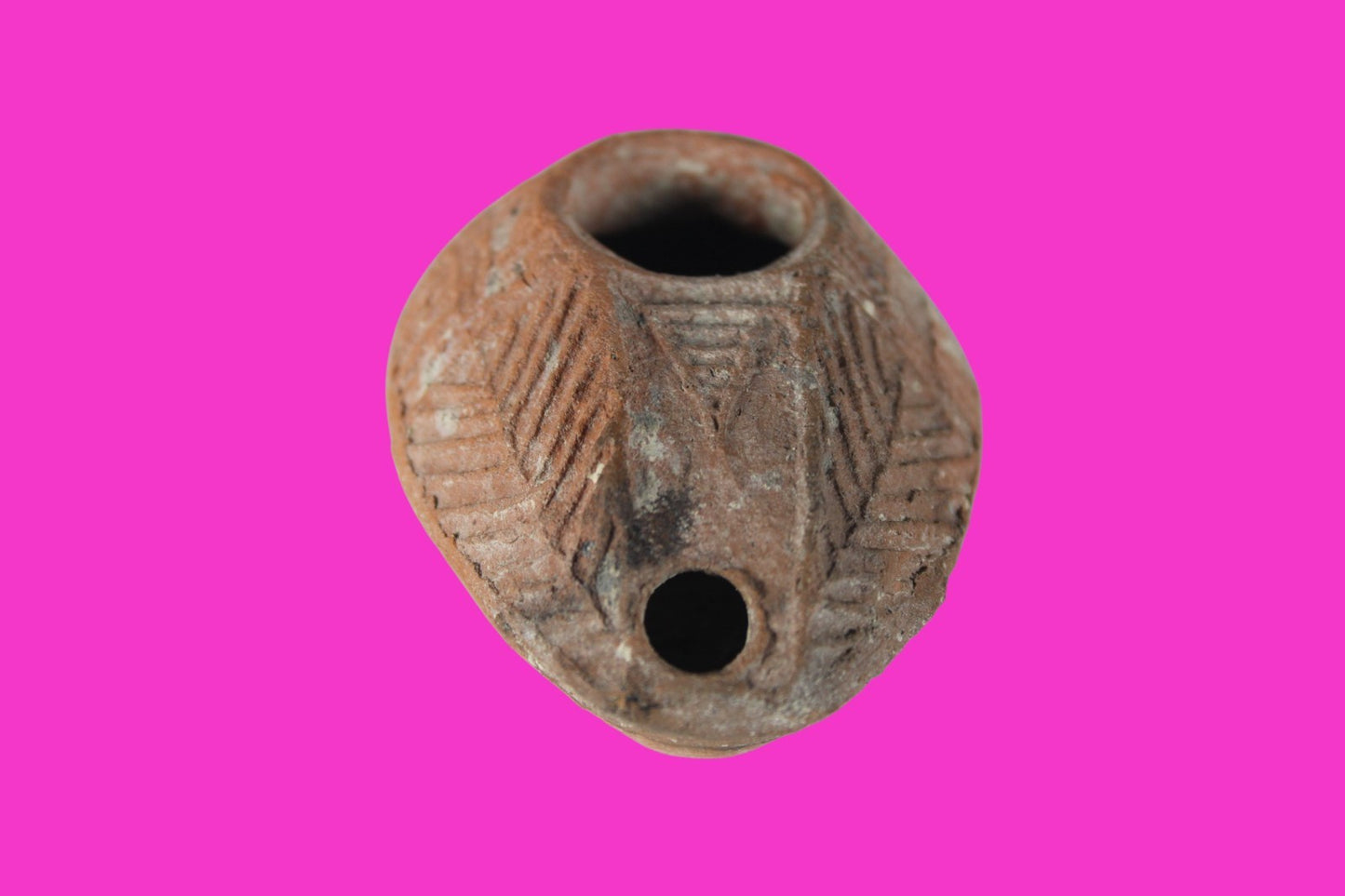 Holy Land Oil Lamp Ancient Artifact Time of the Christians 313-636 AD COA 194