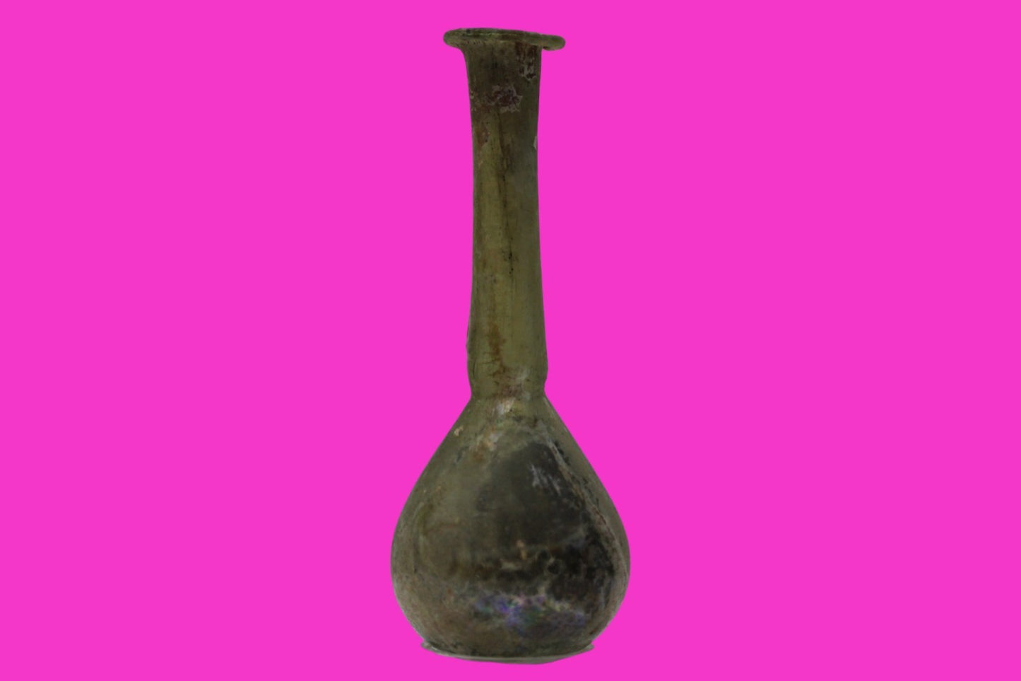 Ancient Holy Land Glass Bottle Authentic Artifact 100-300 AD Roman Era COA J20