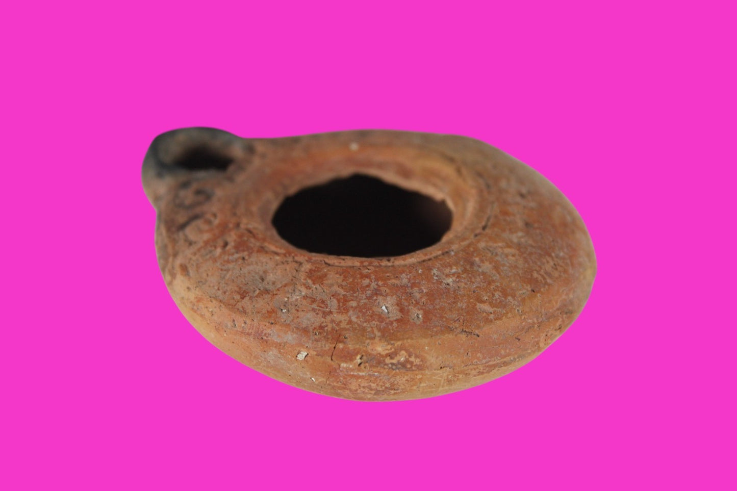Holy Land Oil Lamp Ancient Artifact Time of Jesus & Apostles 63BC-323AD COA 140