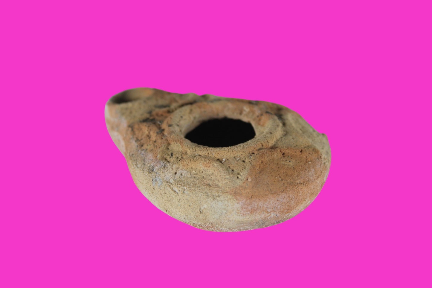 Holy Land Oil Lamp Ancient Artifact Time of Jesus & Apostles 63BC-323AD COA 162