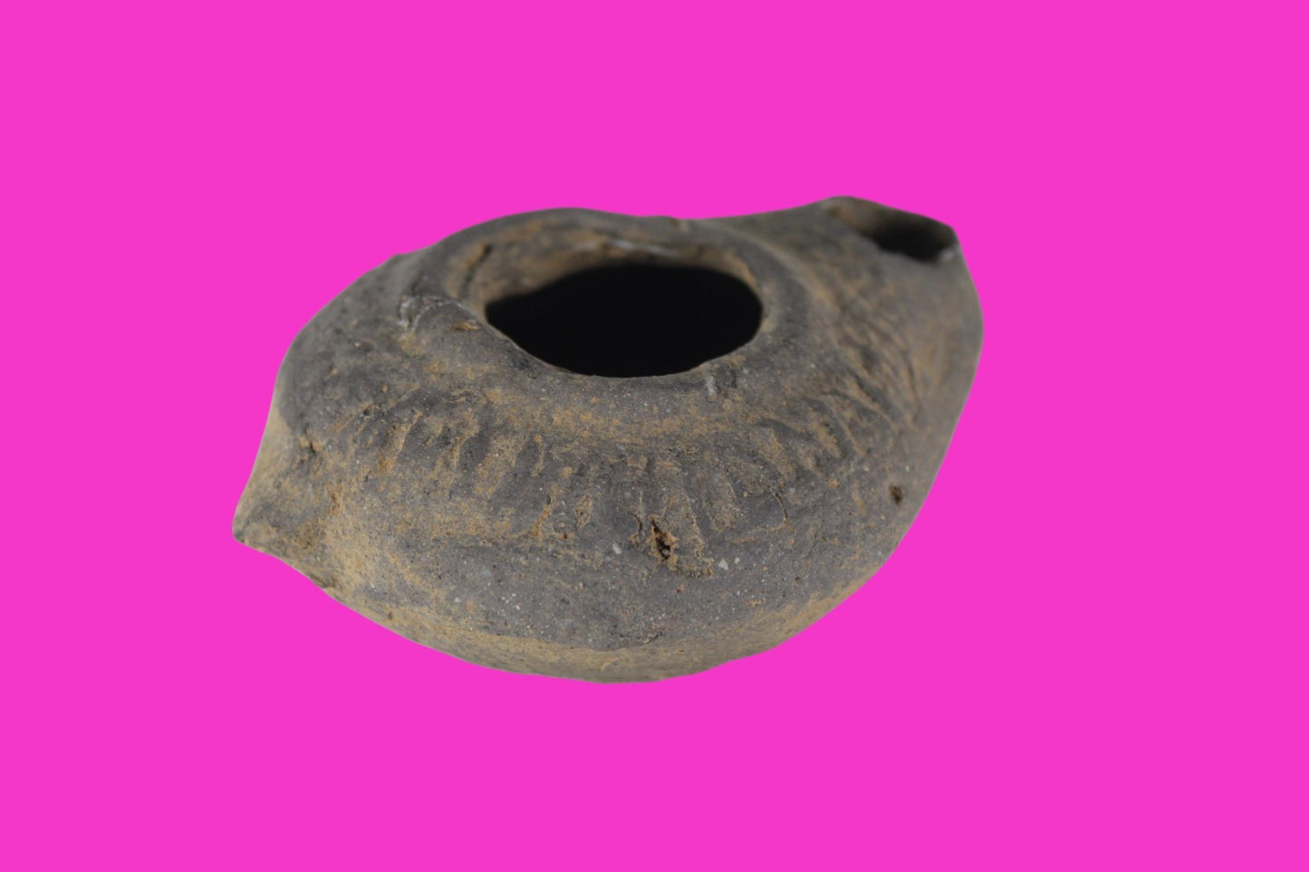 Holy Land Oil Lamp Ancient Artifact Time of Jesus & Apostles 63BC-323AD COA 170