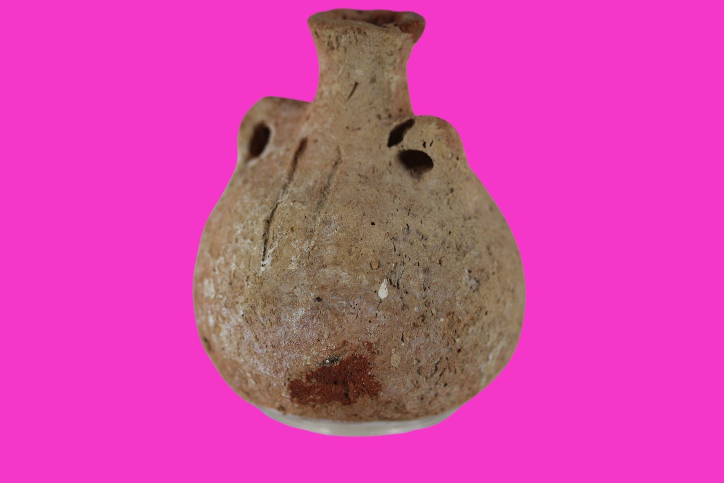 Time of Samson Holy Land Artifact Ancient Rare Anointing Jar 1200-1000 BC COA 82