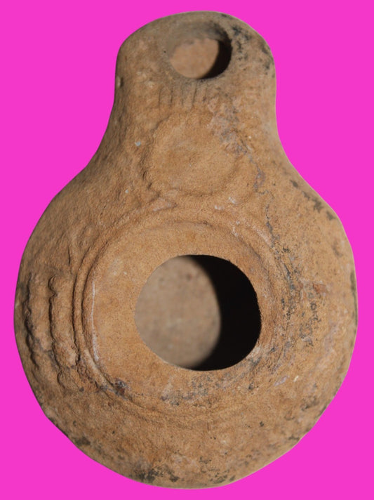 Ancient Holy Land Oil Lamp Artifact From Jesus Christ Home Land 100-500AD COA 52