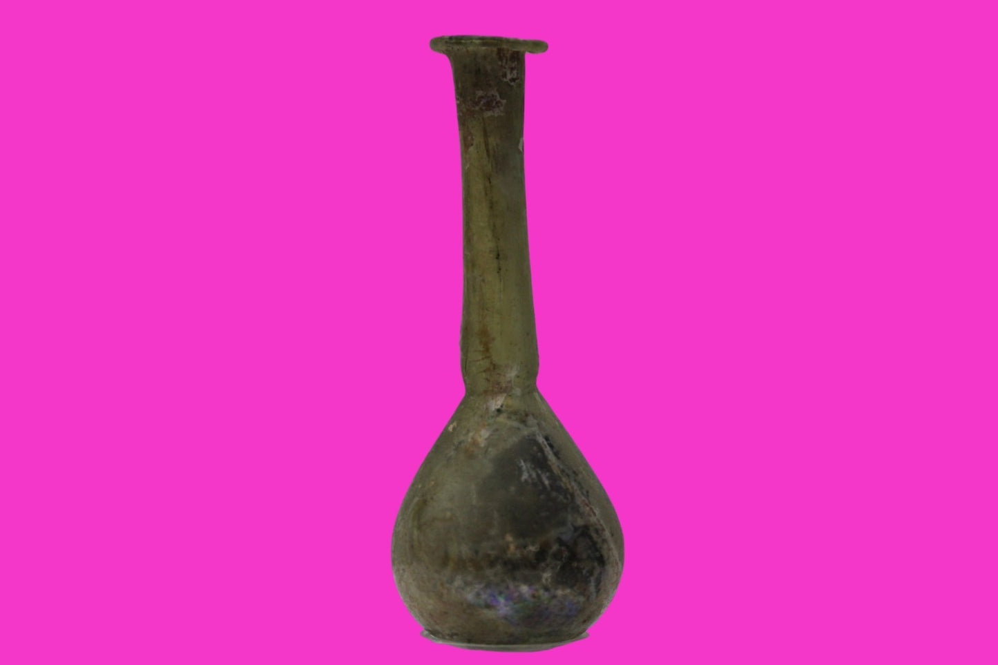 Ancient Holy Land Glass Bottle Authentic Artifact 100-300 AD Roman Era COA J20