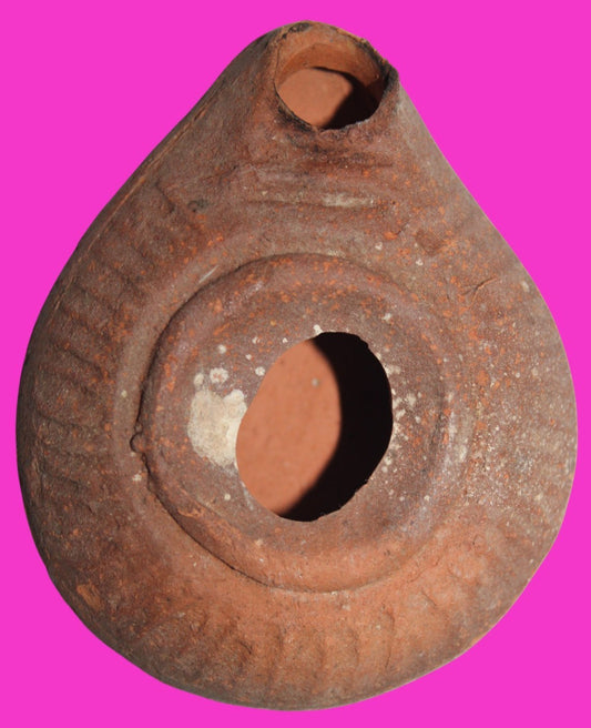 Ancient Holy Land Oil Lamp Artifact From Jesus Christ Home Land 100-500AD COA 58