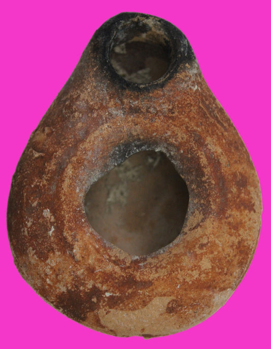 Holy Land Oil Lamp Ancient Artifact Time of Jesus & Apostles 63BC-323AD COA 144
