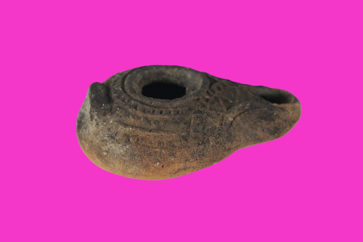 Holy Land Oil Lamp Ancient Artifact Time of Jesus & Apostles 63BC-323AD COA 63